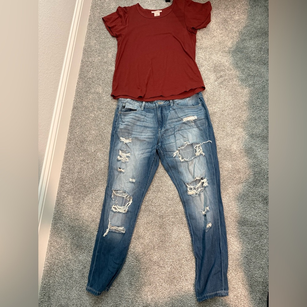 Kancan Jeans with shirt